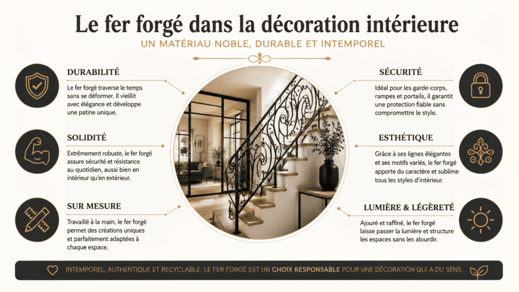 infographie sur le fer forgé